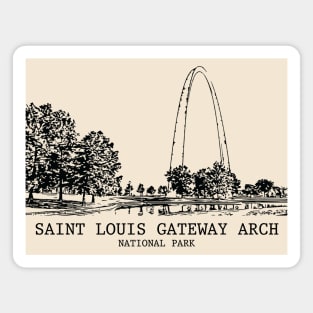 Saint Louis Gateway Arch National Park Magnet